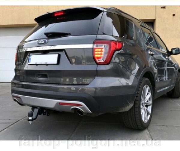 Фаркоп Ford Explorer з 2011 р. Під квадратну вставку Hakpol E/060 від компанії Інтернет-магазин тюнінгу «Safety auto group» - фото 1