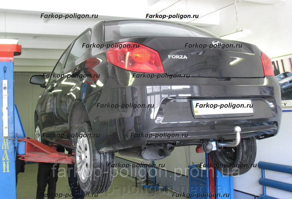 Фаркоп ЗАЗ Forza ліфтбек з 2011 р. від компанії Інтернет-магазин тюнінгу «Safety auto group» - фото 1