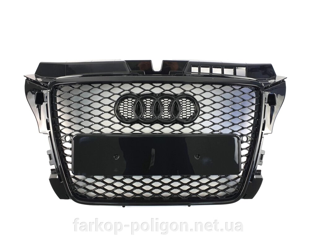 Грати радіатора Audi A3 2008-2012 рік Чорна (в стилі RS) від компанії Інтернет-магазин тюнінгу «Safety auto group» - фото 1