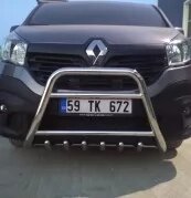 Hangurynik високий з грилем на Renault Traffe Tamsan нержавіюча сталь від компанії Інтернет-магазин тюнінгу «Safety auto group» - фото 1