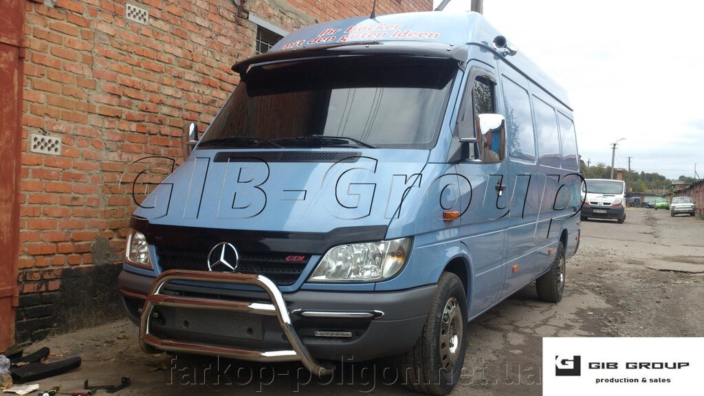 Кенгурятник Mercedes Benz Sprinter з 1995-2006 р. модель F1-16.6 від компанії Інтернет-магазин тюнінгу «Safety auto group» - фото 1