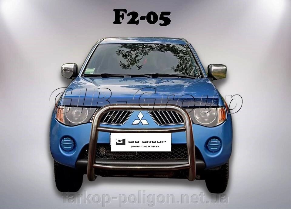 Кенгурятник Mitsubishi L 200 Triton з 2006-2015 р. модель F2-05.6 від компанії Інтернет-магазин тюнінгу «Safety auto group» - фото 1