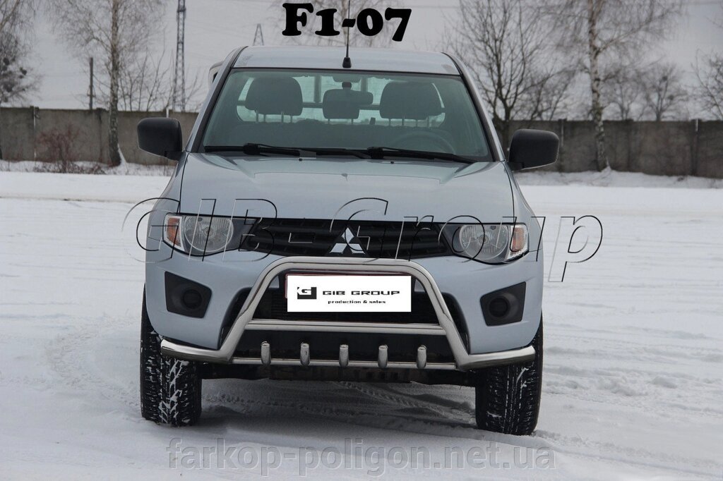 Кенгурятник Mitsubishi L200 Triton з 2006-2015 р. модель F1-07.6 від компанії Інтернет-магазин тюнінгу «Safety auto group» - фото 1