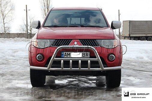 Кенгурятник Mitsubishi L200 Triton з 2006-2015 р. модель F1-18.6 від компанії Інтернет-магазин тюнінгу «Safety auto group» - фото 1