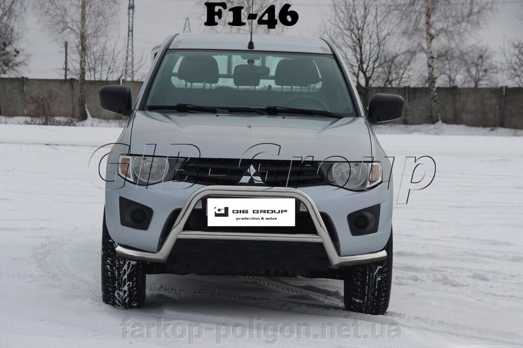 Кенгурятник Mitsubishi L200 Triton з 2006-2015 р. модель F1-46.6 від компанії Інтернет-магазин тюнінгу «Safety auto group» - фото 1