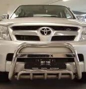 Низький кангарник з решіткою на Toyota Hilux Tamsan нержавіюча сталь