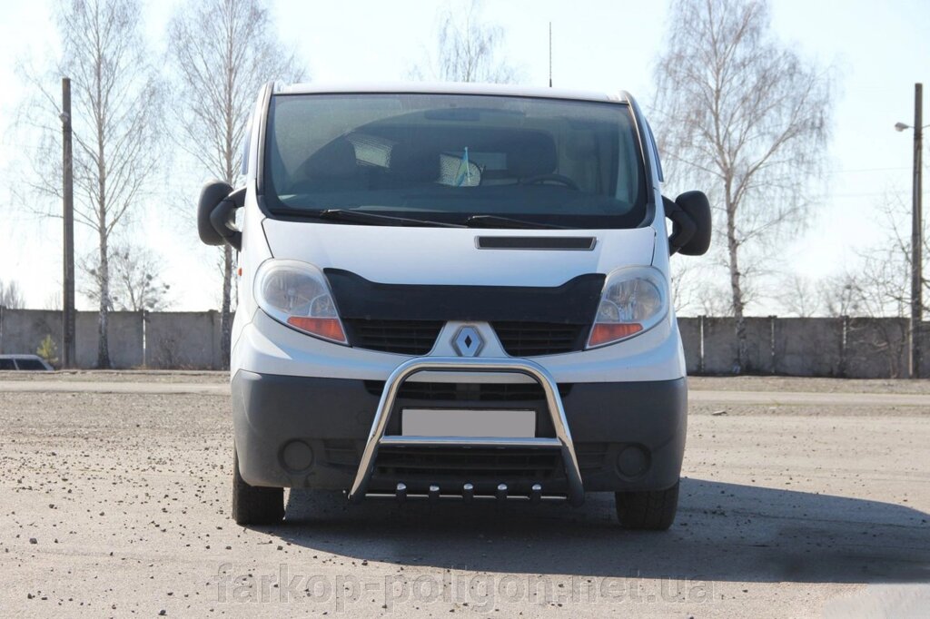 Кенгурятник QT-Spec (нерж.) Opel Vivaro 2001-2015рр. від компанії Інтернет-магазин тюнінгу «Safety auto group» - фото 1