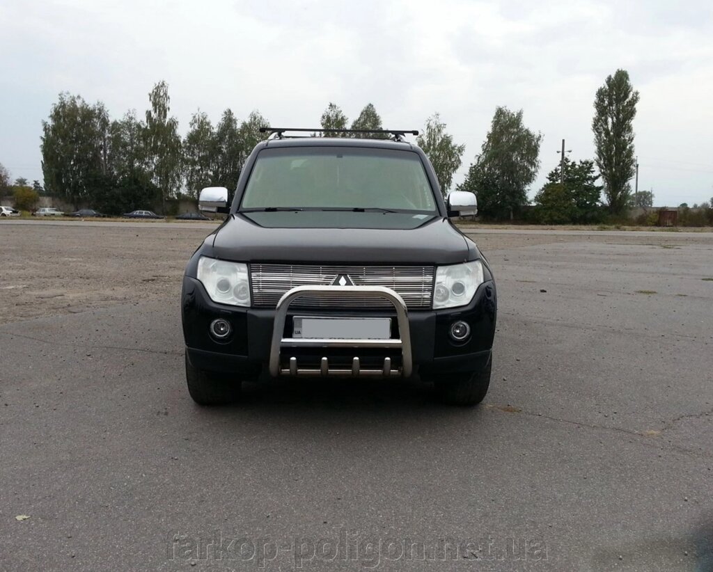 Кенгурятник QT006 (нерж.) Mitsubishi Pajero Wagon IV від компанії Інтернет-магазин тюнінгу «Safety auto group» - фото 1