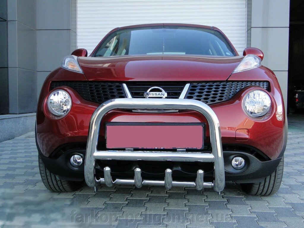 Кенгурятник QT006 (нерж) Nissan Juke 2010 від компанії Інтернет-магазин тюнінгу «Safety auto group» - фото 1