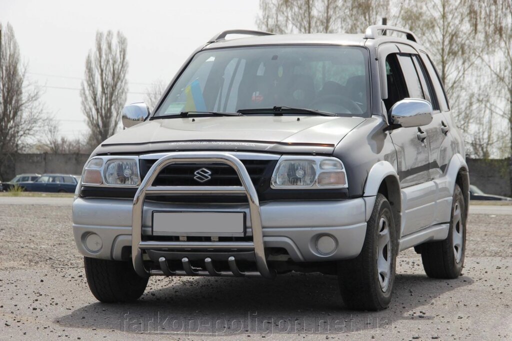 Кенгурятник QT007 (нерж) Suzuki Vitara 1998-2006. від компанії Інтернет-магазин тюнінгу «Safety auto group» - фото 1