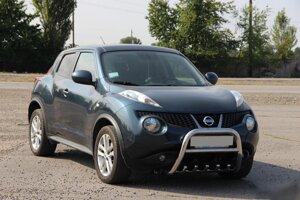 Кенгурятник QT012 (нерж) Nissan Juke 2010