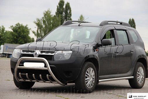 Кенгурятник Renault Duster із 2009-2017 р. модель F1-03m.6 від компанії Інтернет-магазин тюнінгу «Safety auto group» - фото 1