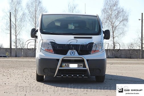 Кенгурятник Renault Trafic з 2001-2014 р. модель F2-04.6 від компанії Інтернет-магазин тюнінгу «Safety auto group» - фото 1