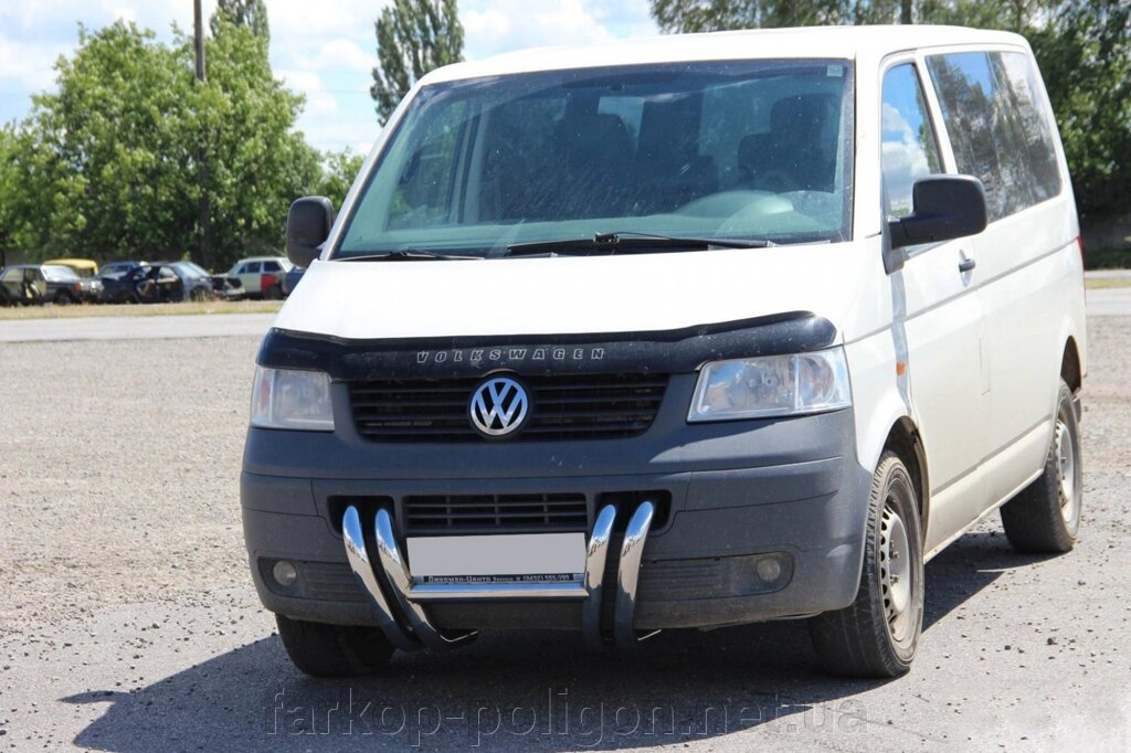 Кенгурятник ST006-03 ніздрі (нерж) Volkswagen T5 Transporter 2003-2010р. від компанії Інтернет-магазин тюнінгу «Safety auto group» - фото 1