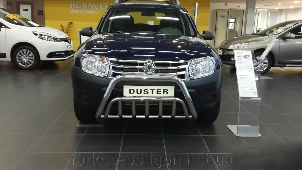 Кенгурятник WT002 (нерж) Dacia Duster 2008-2018р. від компанії Інтернет-магазин тюнінгу «Safety auto group» - фото 1