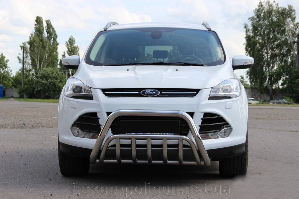 Кенгурятник WT002 (нерж.) Ford Kuga 2013-2019рр. від компанії Інтернет-магазин тюнінгу «Safety auto group» - фото 1