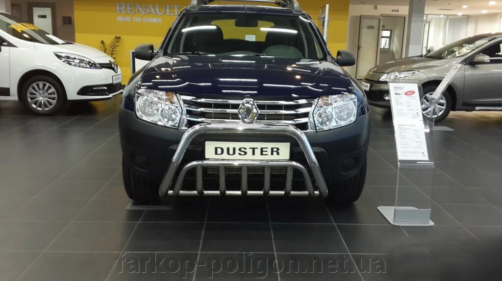 Кенгурятник WT002 (нерж) Renault Duster 2008-2017рр. від компанії Інтернет-магазин тюнінгу «Safety auto group» - фото 1