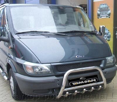 Кенгурятник WT003 (2000-2006, нерж.) Ford Transit 2000-2014рр. від компанії Інтернет-магазин тюнінгу «Safety auto group» - фото 1