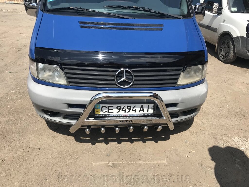 Кенгурятник WT003/4 (нерж.) Mercedes Vito W638 1996-2003р. від компанії Інтернет-магазин тюнінгу «Safety auto group» - фото 1