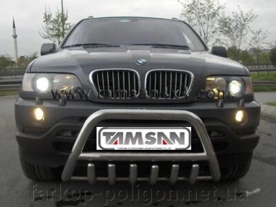 Кенгурятник WT003 (нерж.) BMW X5 E-53 1999-2006р. від компанії Інтернет-магазин тюнінгу «Safety auto group» - фото 1
