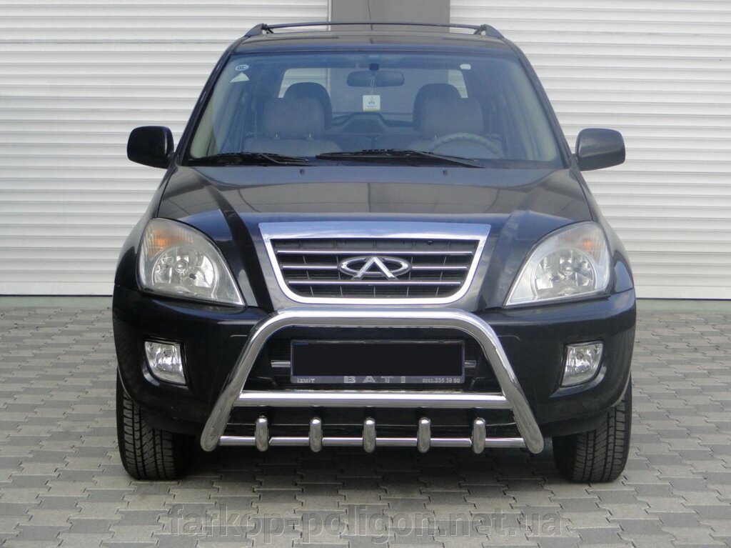 Кенгурятник WT003 (нерж.) Chery Tiggo 2005-2013рр. від компанії Інтернет-магазин тюнінгу «Safety auto group» - фото 1