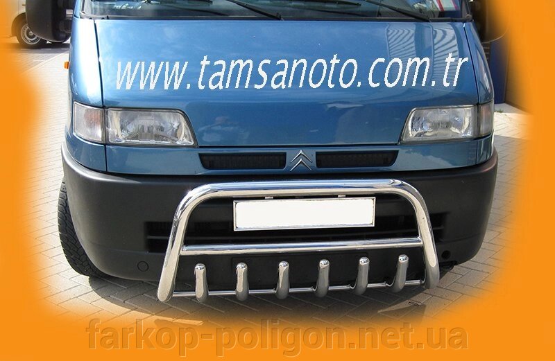 Кенгурятник WT003 (нерж.) Peugeot Boxer 1994-2006. від компанії Інтернет-магазин тюнінгу «Safety auto group» - фото 1