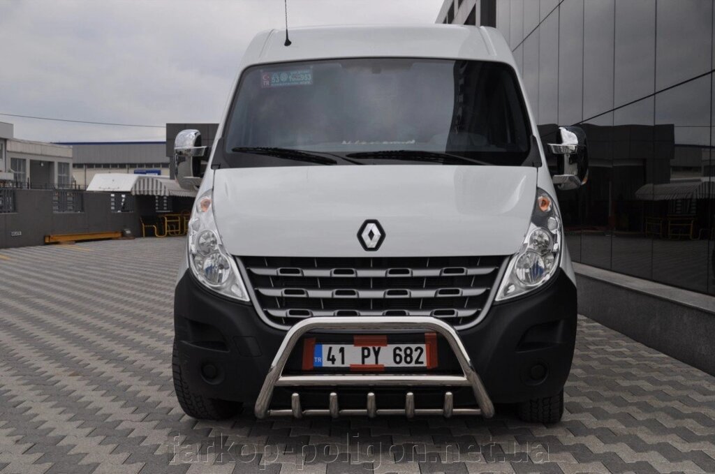 Кенгурятник WT003 (нерж.) Renault Master 2011 від компанії Інтернет-магазин тюнінгу «Safety auto group» - фото 1