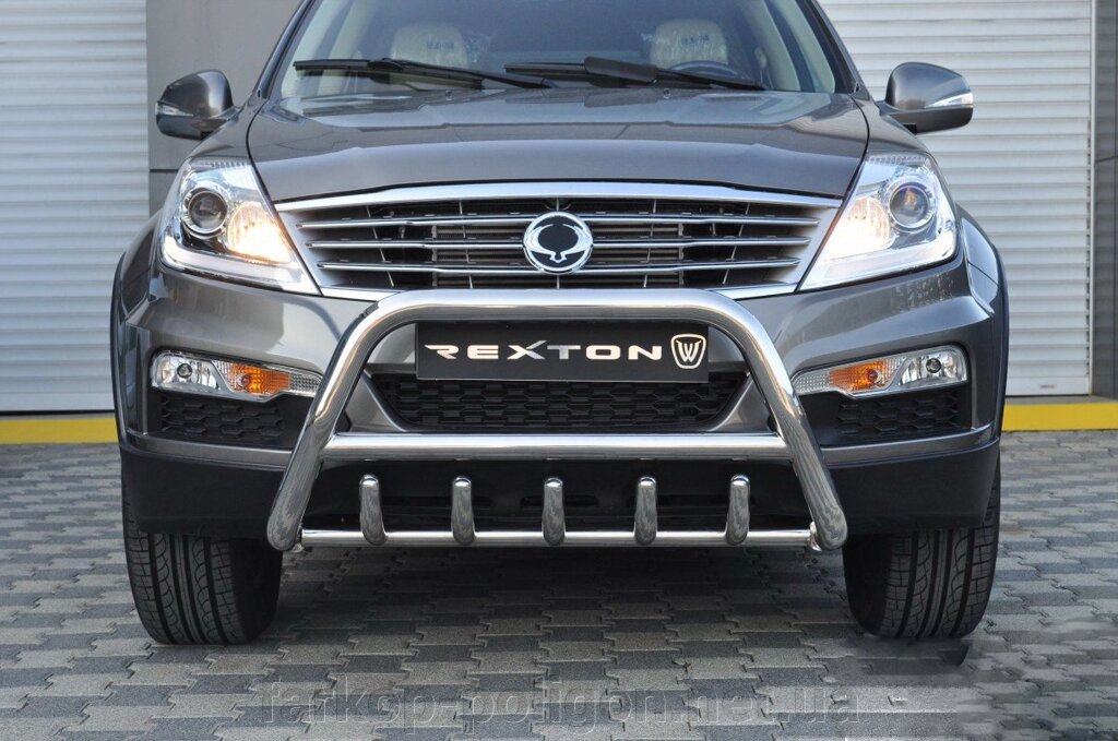 Кенгурятник WT003 (нерж) SsangYong Rexton II 2008 та 2013 рр. від компанії Інтернет-магазин тюнінгу «Safety auto group» - фото 1