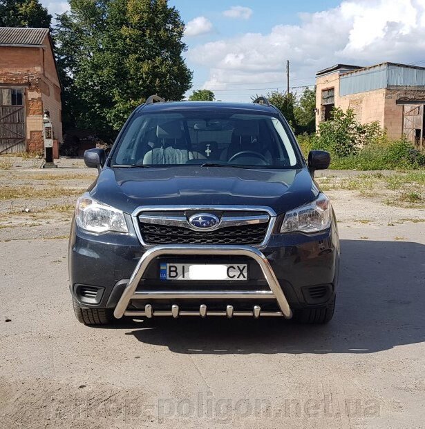 Кенгурятник WT003 (нерж) Subaru Forester 2013-2018рр. від компанії Інтернет-магазин тюнінгу «Safety auto group» - фото 1