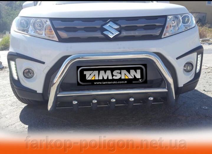 Кенгурятник WT003 (нерж) Suzuki Vitara 2015р. від компанії Інтернет-магазин тюнінгу «Safety auto group» - фото 1