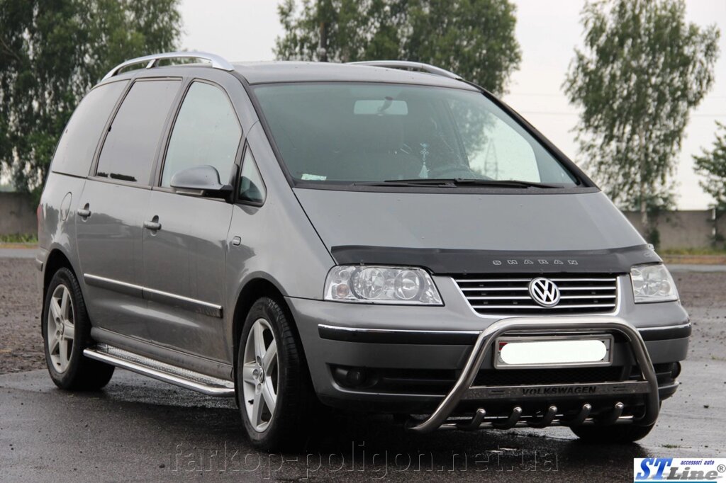 Кенгурятник WT003 (нерж) Volkswagen Sharan 2010 від компанії Інтернет-магазин тюнінгу «Safety auto group» - фото 1