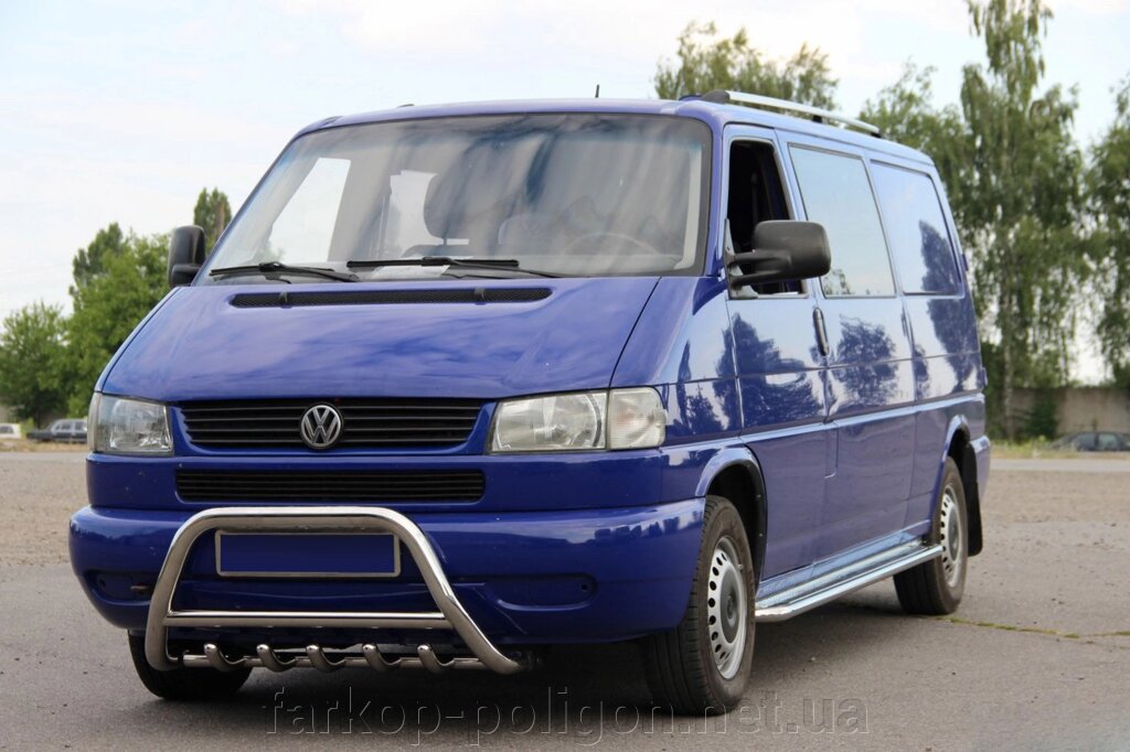 Кенгурятник WT003 (нерж) Volkswagen T4 Caravelle/Multivan від компанії Інтернет-магазин тюнінгу «Safety auto group» - фото 1