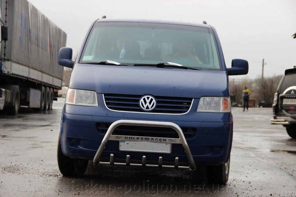 Кенгурятник WT003 (нерж) Volkswagen T5 Caravelle 2004-2010р. від компанії Інтернет-магазин тюнінгу «Safety auto group» - фото 1