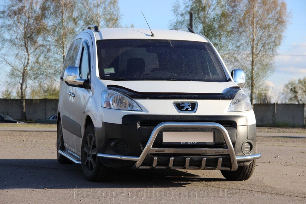 Кенгурятник WT003-Plus (нерж.) Peugeot Partner Tepee 2008-2018рр. від компанії Інтернет-магазин тюнінгу «Safety auto group» - фото 1