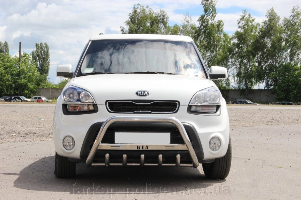 Кенгурятник WT0034 (нерж) Kia Soul I 2008-2013р. від компанії Інтернет-магазин тюнінгу «Safety auto group» - фото 1