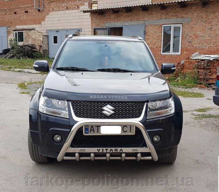 Кенгурятник WT004 (нерж) Suzuki Grand Vitara 2005-2014рр. від компанії Інтернет-магазин тюнінгу «Safety auto group» - фото 1