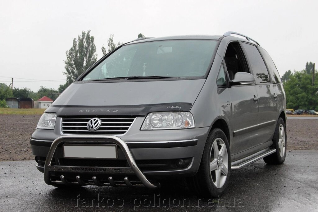 Кенгурятник WT004 (нерж) Volkswagen Sharan 1995-2010р. від компанії Інтернет-магазин тюнінгу «Safety auto group» - фото 1