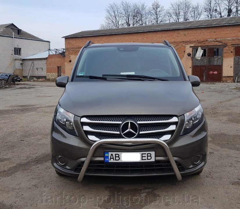 Кенгурятник WT006 (нерж.) Mercedes Vito / V W447 2014р. від компанії Інтернет-магазин тюнінгу «Safety auto group» - фото 1