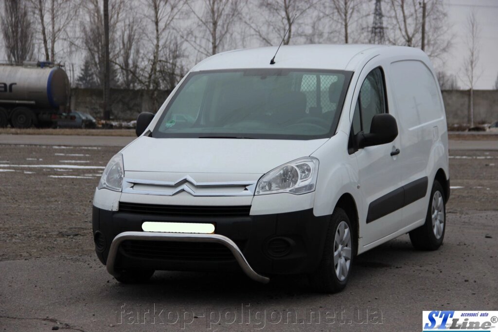 Кенгурятник WT007 (нерж.) Citroen Berlingo 2008-2018рр. від компанії Інтернет-магазин тюнінгу «Safety auto group» - фото 1