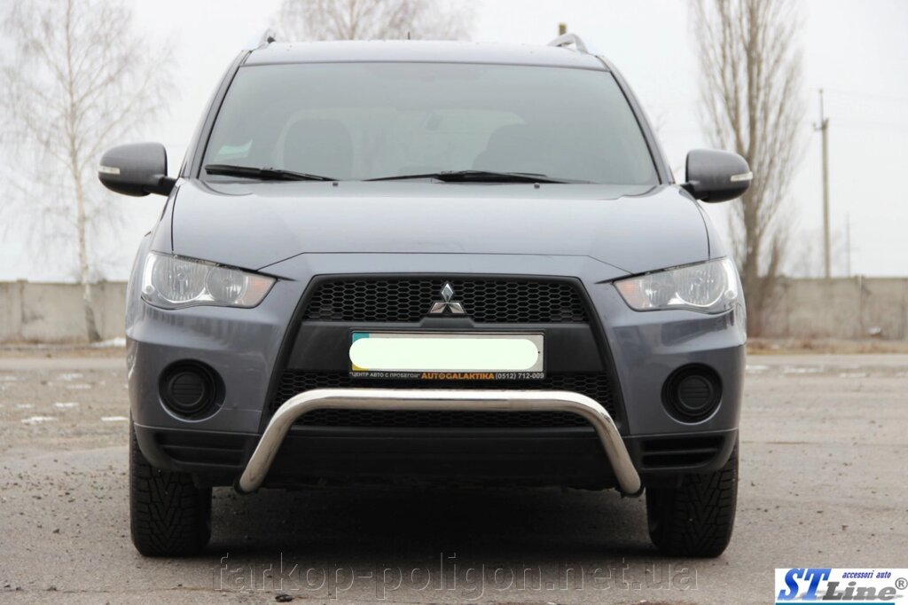 Кенгурятник WT007 (нерж.) Mitsubishi Outlander 2006-2012рр. від компанії Інтернет-магазин тюнінгу «Safety auto group» - фото 1