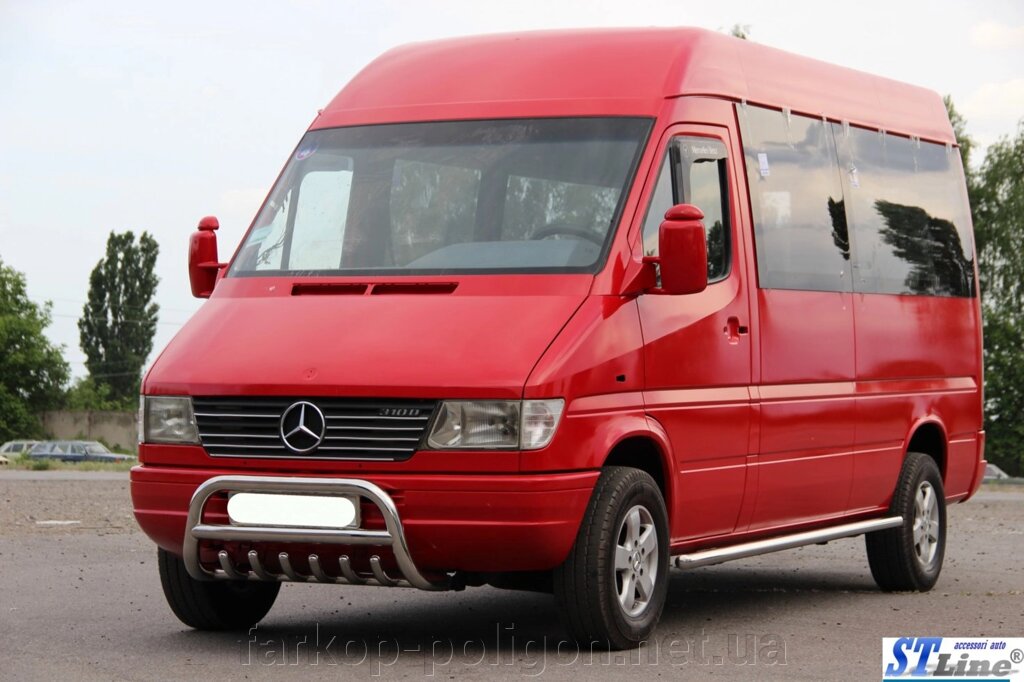 Кенгурятник WT008 (нерж.) Mercedes Sprinter 1995-2006 років. від компанії Інтернет-магазин тюнінгу «Safety auto group» - фото 1