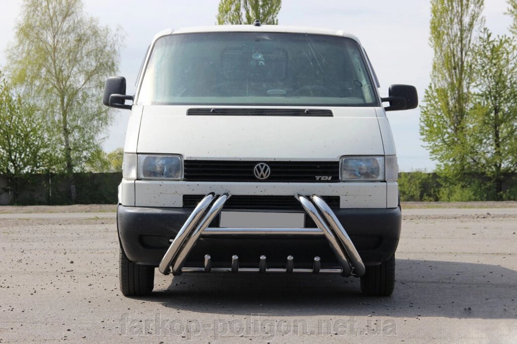 Кенгурятник WT01 (нерж) Volkswagen T4 Caravelle/Multivan від компанії Інтернет-магазин тюнінгу «Safety auto group» - фото 1