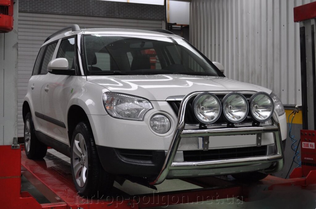 Кенгурятник WT018 (нерж.) Skoda Yeti 2010 від компанії Інтернет-магазин тюнінгу «Safety auto group» - фото 1