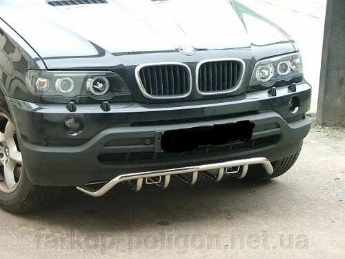 Кенгурятник WT019 (нерж) BMW X5 E-53 1999-2006р. від компанії Інтернет-магазин тюнінгу «Safety auto group» - фото 1