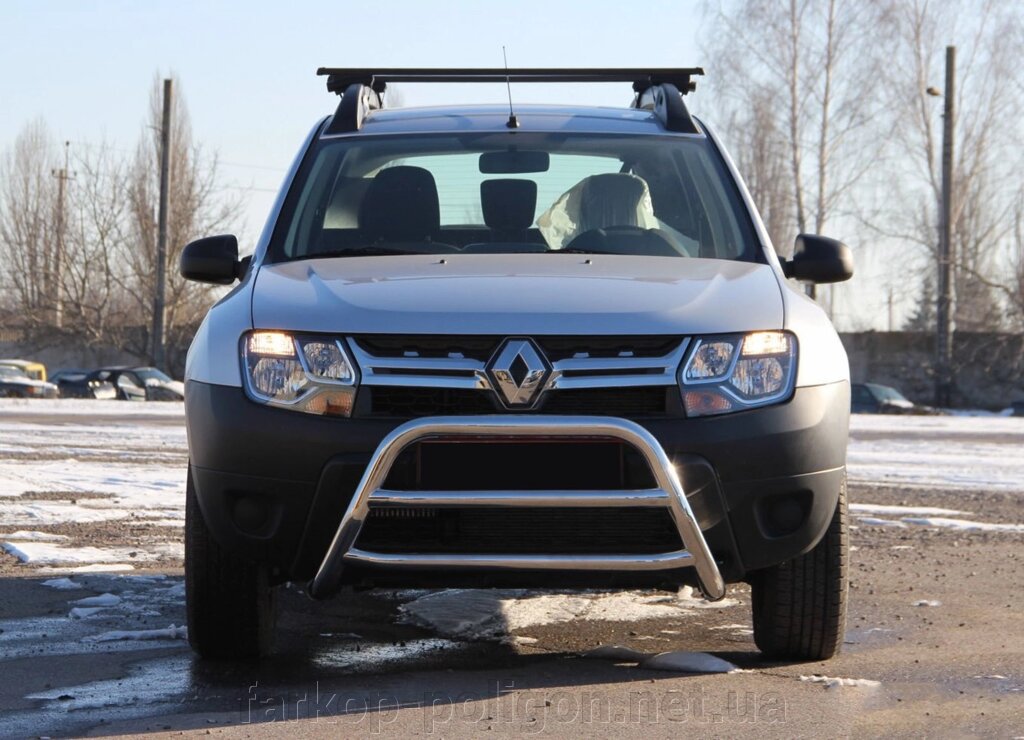 Кенгурятник WT022 (нерж) Renault Duster 2008-2017рр. від компанії Інтернет-магазин тюнінгу «Safety auto group» - фото 1