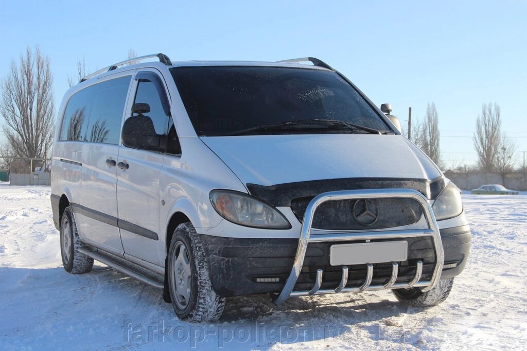 Кенгурятник XL-WT025 (нерж.) Mercedes Vito W639 2004-2015рр. від компанії Інтернет-магазин тюнінгу «Safety auto group» - фото 1