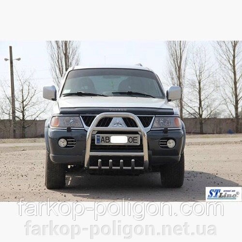 Кенгурятники та дуги Mitsubishi Pajero Sport з 1998-2008 р. від компанії Інтернет-магазин тюнінгу «Safety auto group» - фото 1