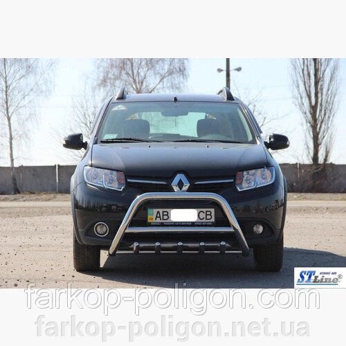 Кенгурятники та дуги Renault Sandero з 2013 р. від компанії Інтернет-магазин тюнінгу «Safety auto group» - фото 1