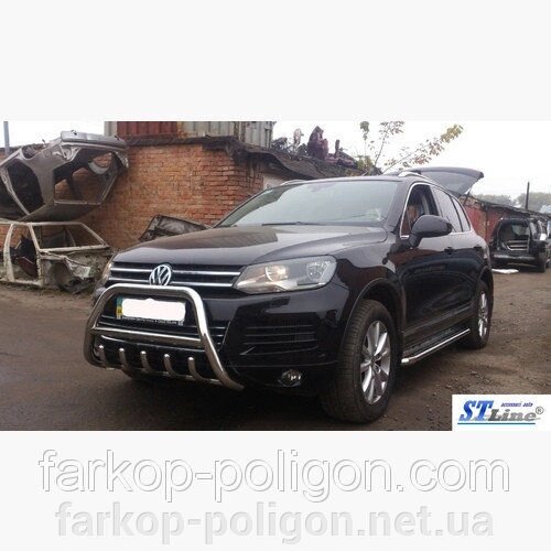 Кенгурятники та дуги Volkswagen Touareg з 2010 р. від компанії Інтернет-магазин тюнінгу «Safety auto group» - фото 1