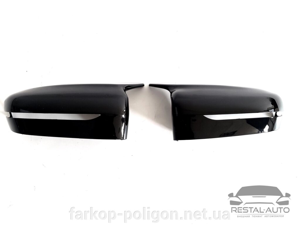 Накладки на дзеркала M-Look на BMW 7 series (Чорні глянцеві) від компанії Інтернет-магазин тюнінгу «Safety auto group» - фото 1